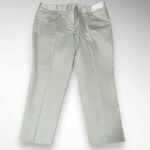 LIZ CLAIBORNE  Light Green Mid-Rise Ankle‎ Length Trousers Size 20 | NWT